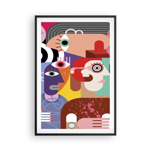 Poster în ramă neagră - Am venit de la domnul Picasso - 61x91 cm