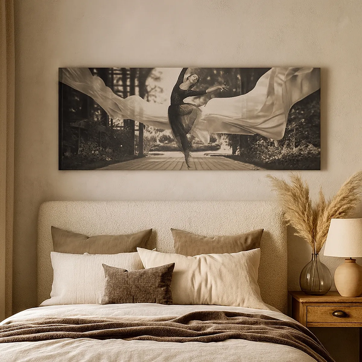 Tablou pe pânză - Dansul spiritului de grădină - 30x30 cm