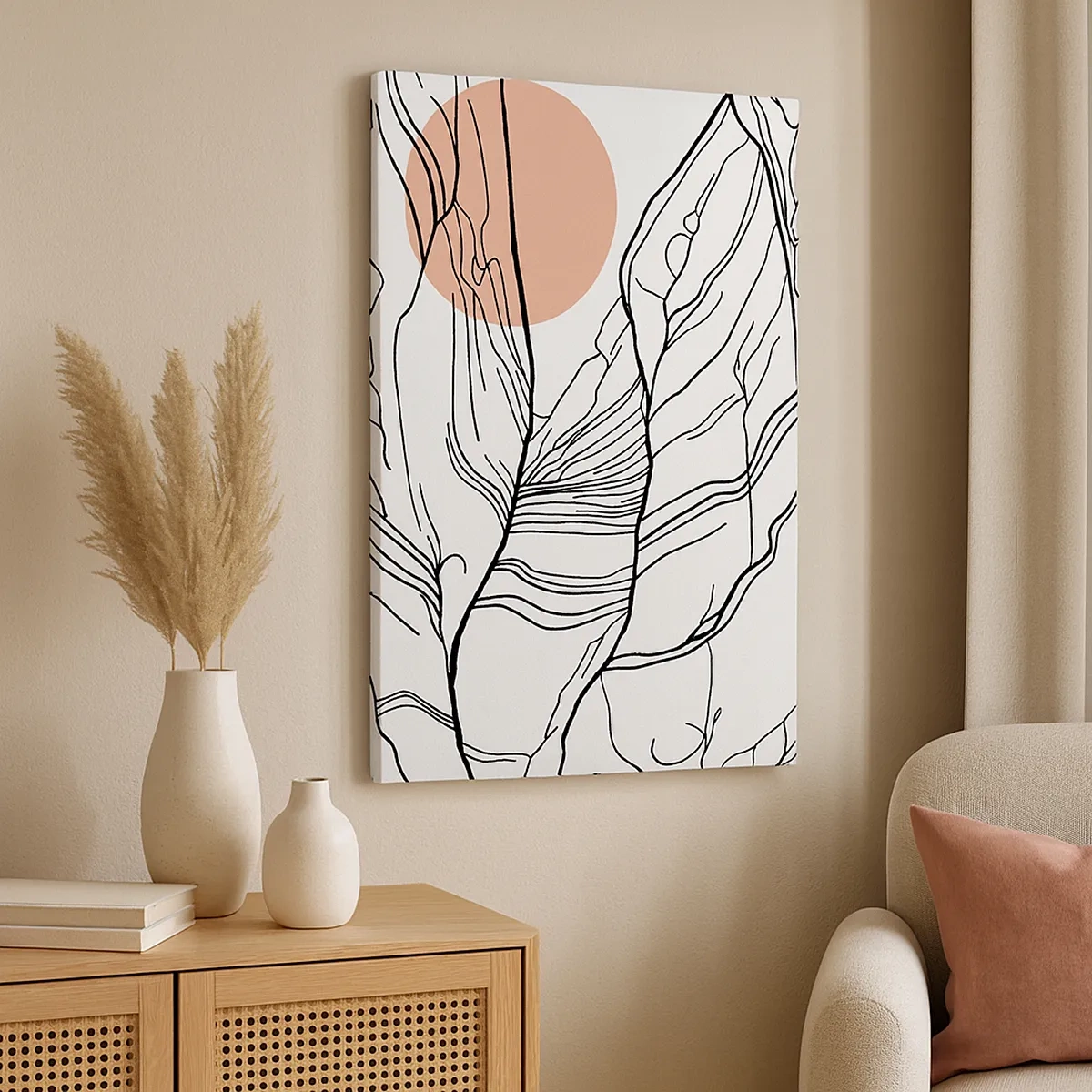 Tablou pe pânză - Într-o rețea de crengi - 50x70 cm