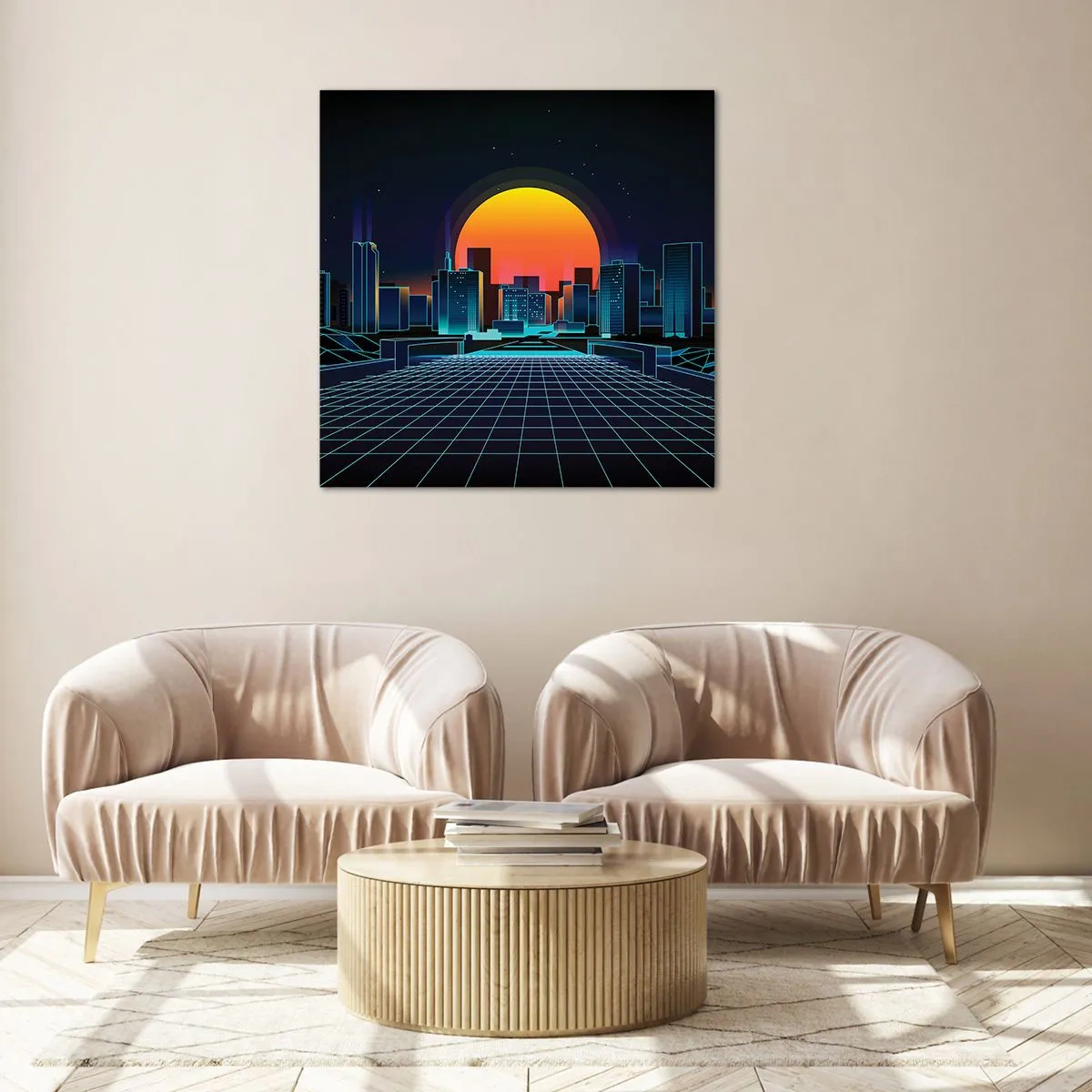 Tablou pe sticlă - Încă mai vrei să ajungi la lumea reală? - 70x70 cm