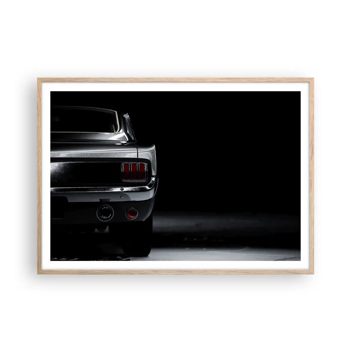 Poster în ramă de stejar deschis - Farmecul clasicului - 100x70 cm