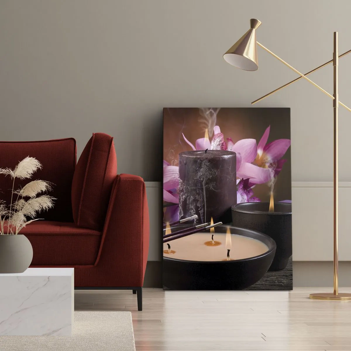 Tablou pe pânză - Eliberați mintea, calmați corpul - 70x100 cm