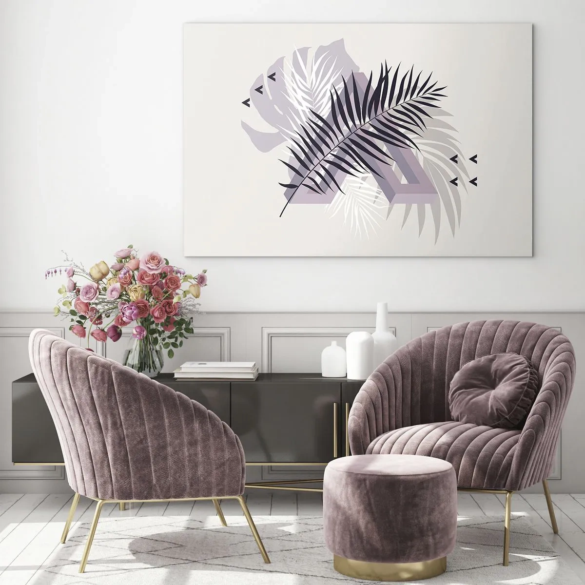 Tablou pe sticlă - Umbra unei umbre - 120x80 cm