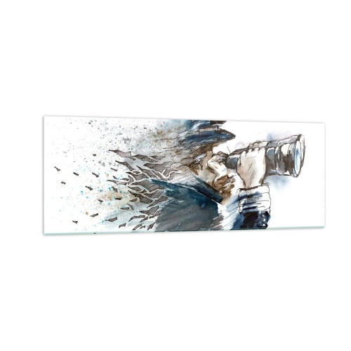 Tablou pe sticlă - Zece pe scara Beaufort! - 140x50 cm