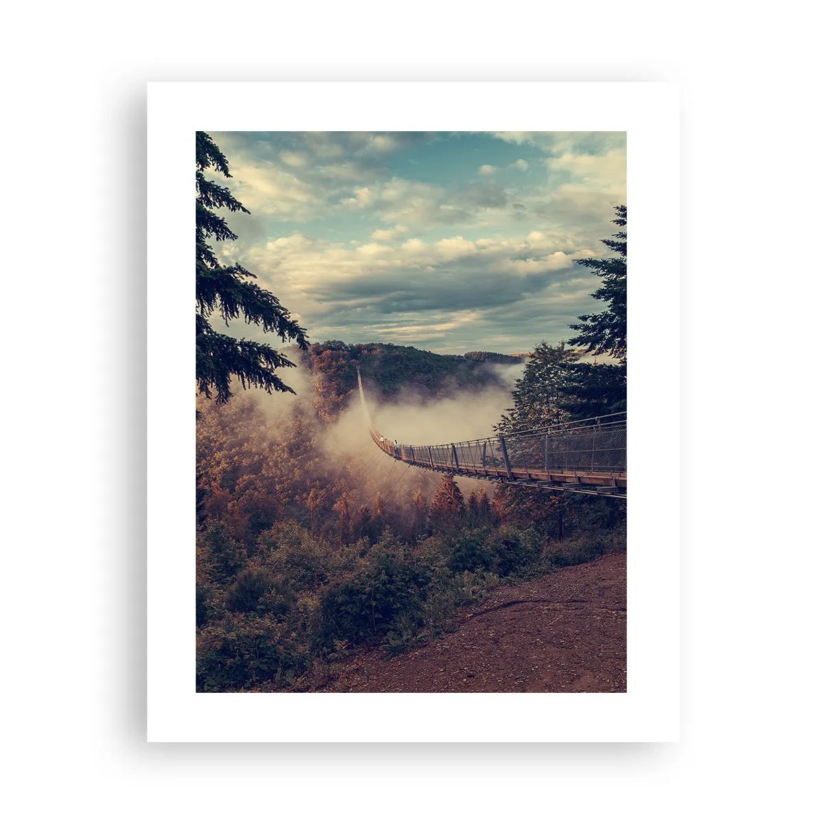 Poster - Deasupra pădurii de toamnă - 40x50 cm