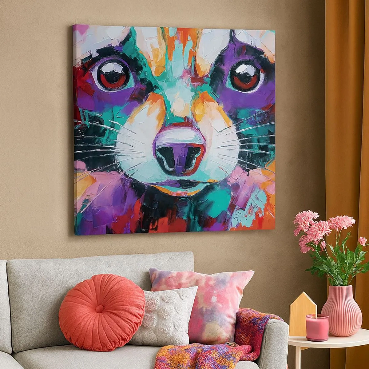 Tablou pe pânză - Doar emoții bune - 30x30 cm