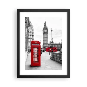 Poster în ramă neagră - Fără îndoială, Londra - 30x40 cm