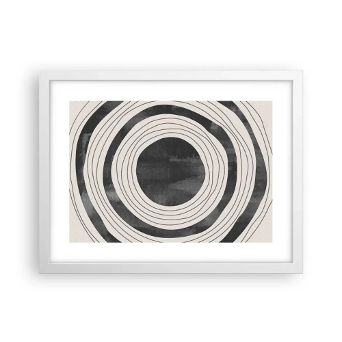 Poster în ramă albă - Direct la subiect - 40x30 cm