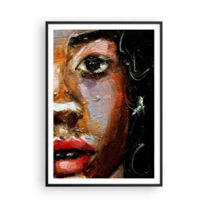 Poster în ramă neagră - Negru și strălucire - 70x100 cm