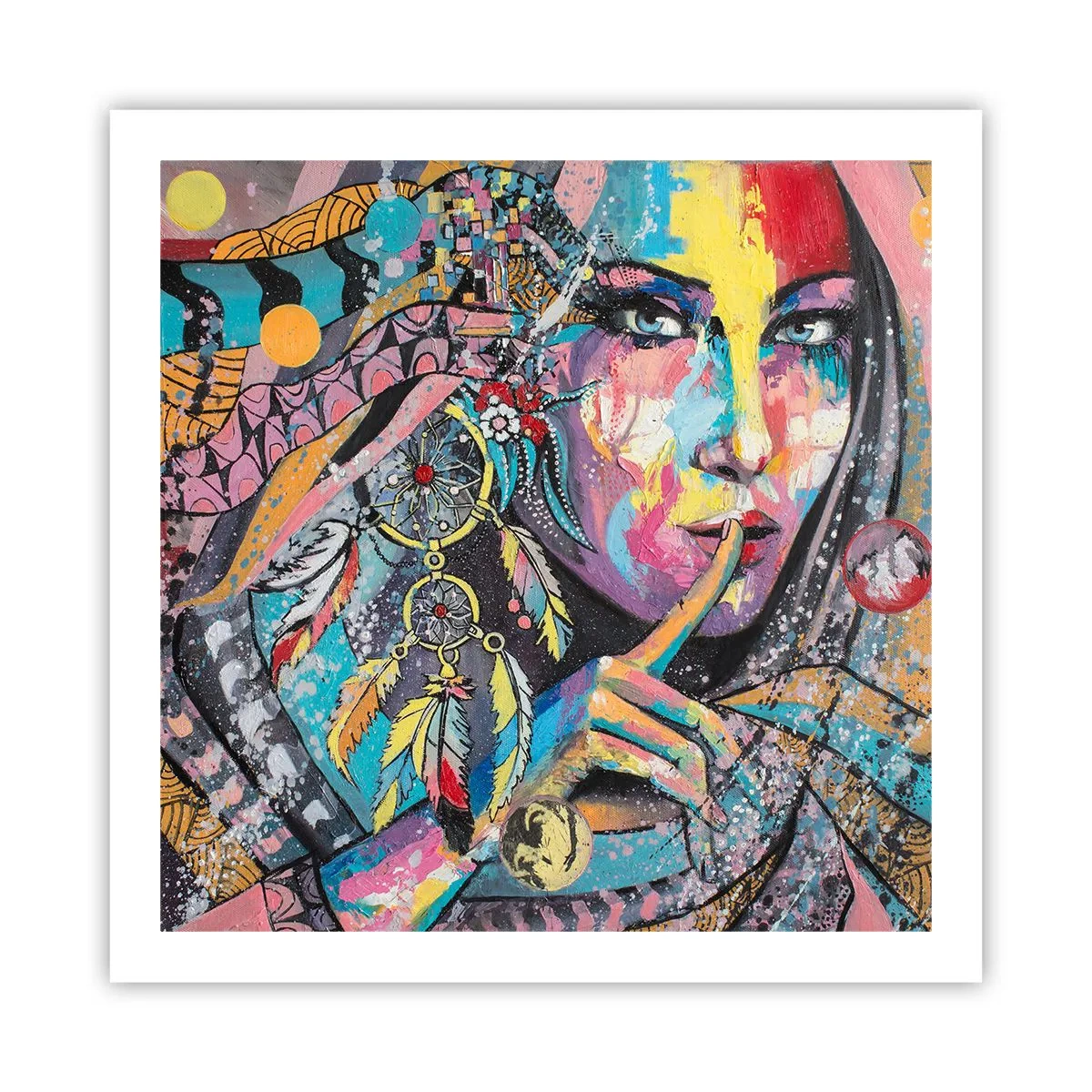 Poster - Taci până când înțelegi - 60x60 cm