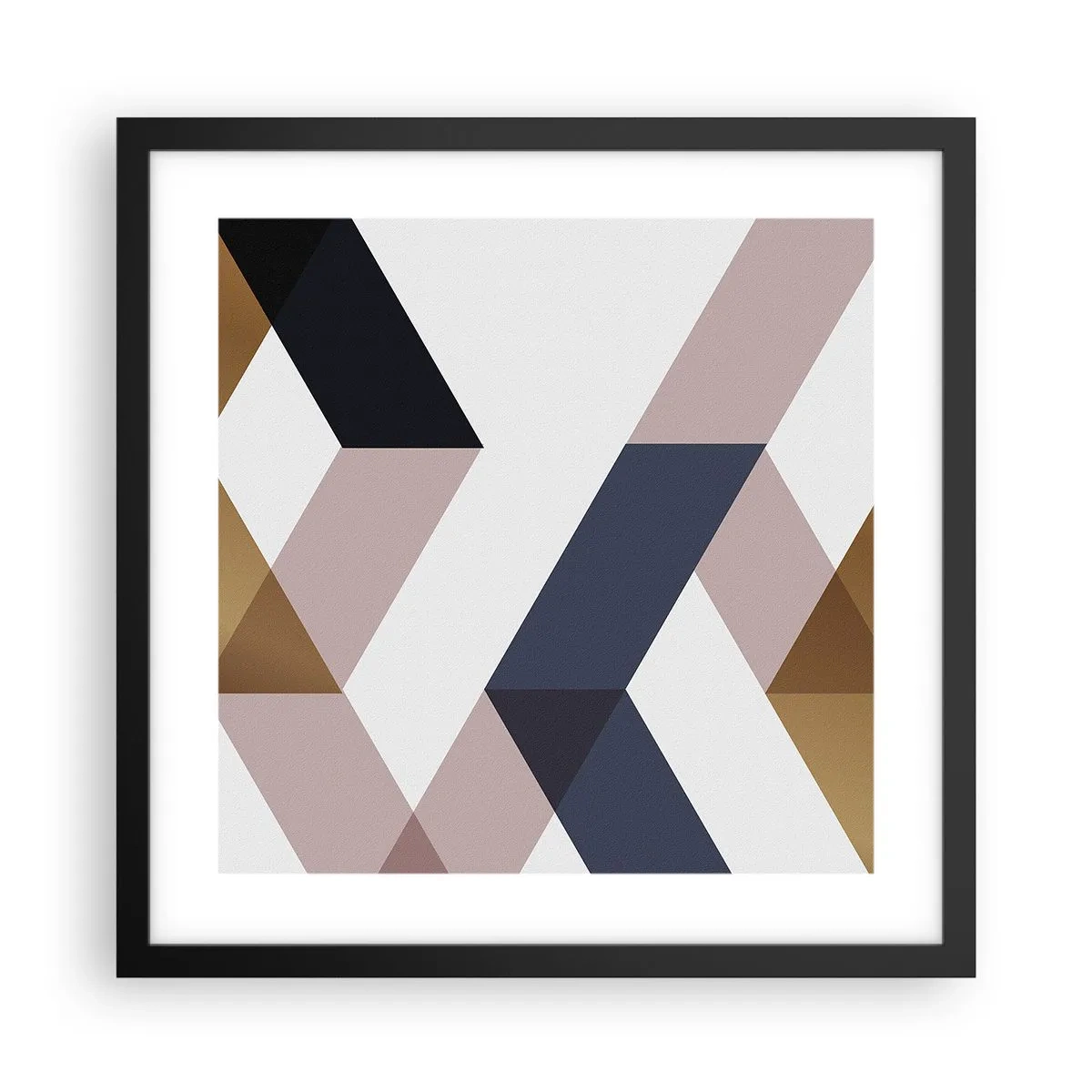 Poster în ramă neagră - Planuri și unghiuri - 40x40 cm