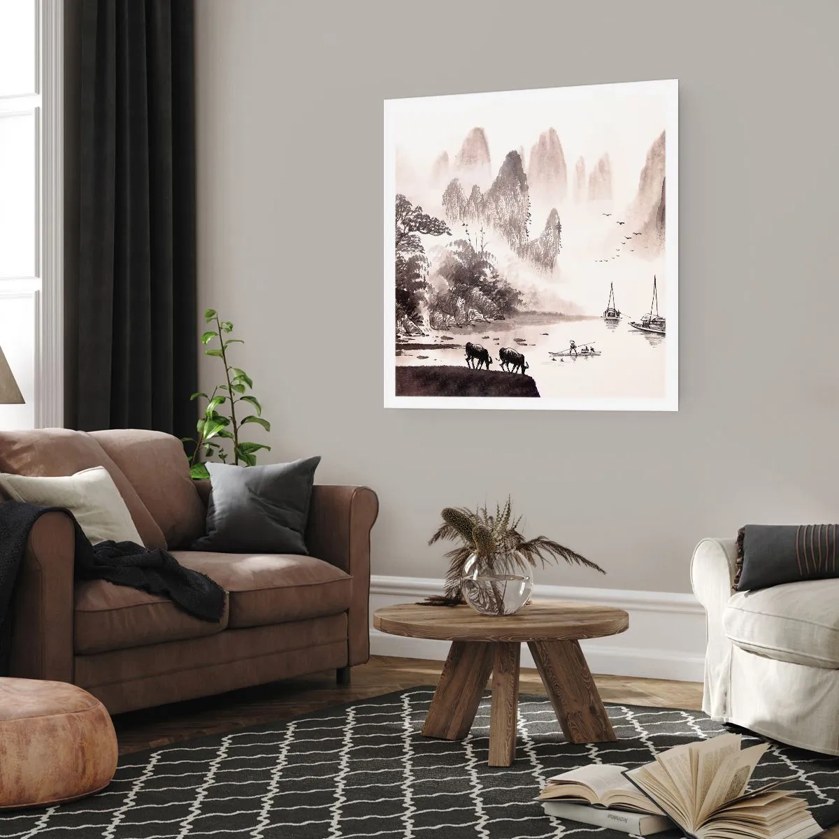 Poster - Viața exotică de zi cu zi a Estului - 60x60 cm