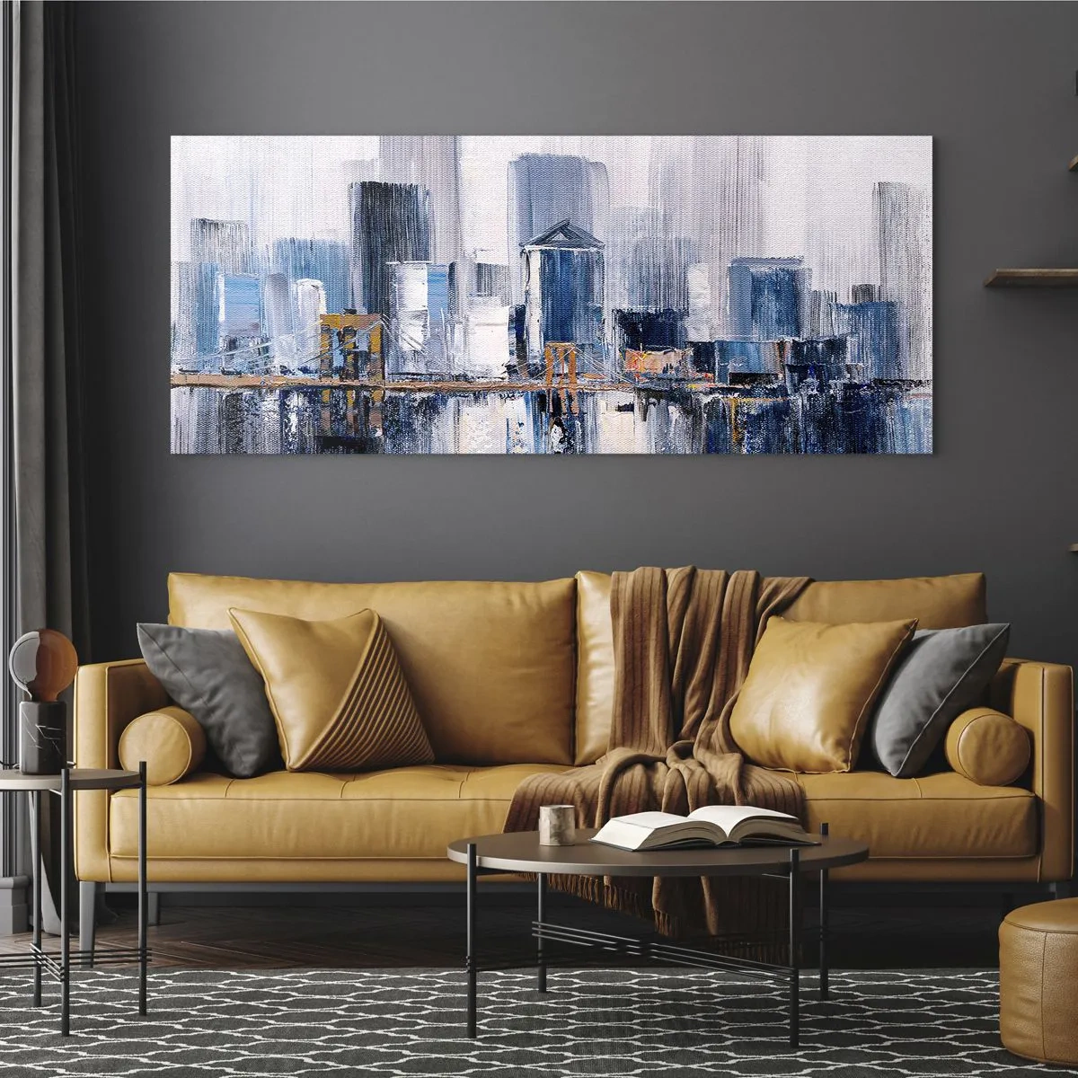 Tablou pe sticlă - Impresie de New York - 140x50 cm