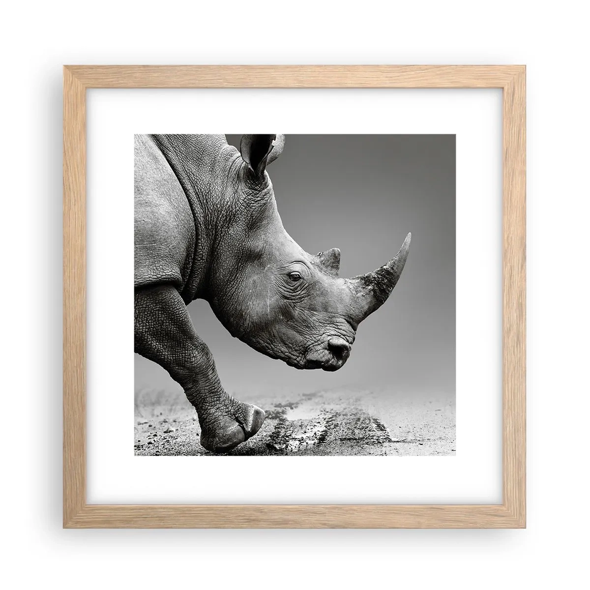 Poster în ramă de stejar deschis - O forță de neoprit - 30x30 cm