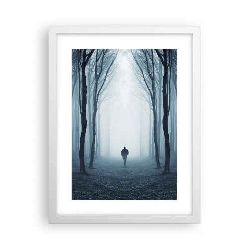 Poster în ramă albă - Și totul este simplu și clar - 30x40 cm