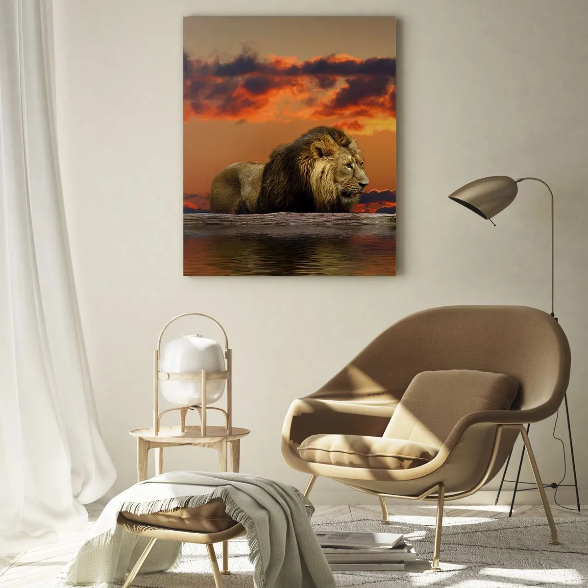 Tablou pe sticlă - Regele naturii - 50x70 cm