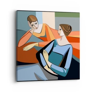 Tablou pe pânză - Un moment de confidențe - 40x40 cm