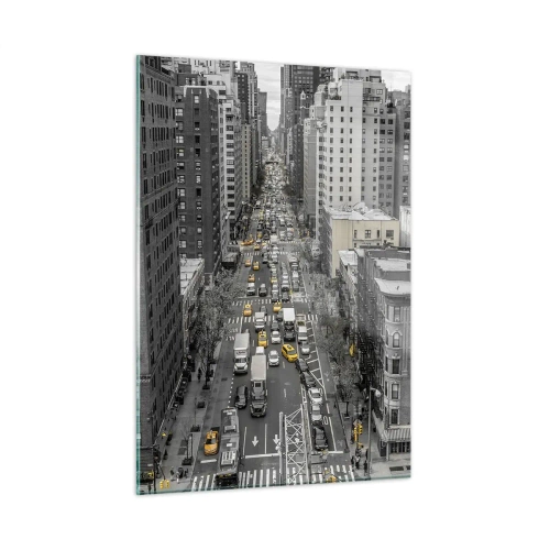 Tablou pe sticlă - Viața în New York - 50x70 cm