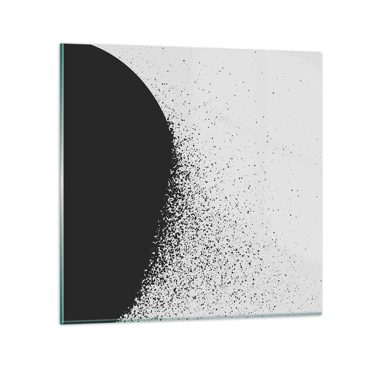 Tablou pe sticlă - Mișcarea particulelor - 50x50 cm