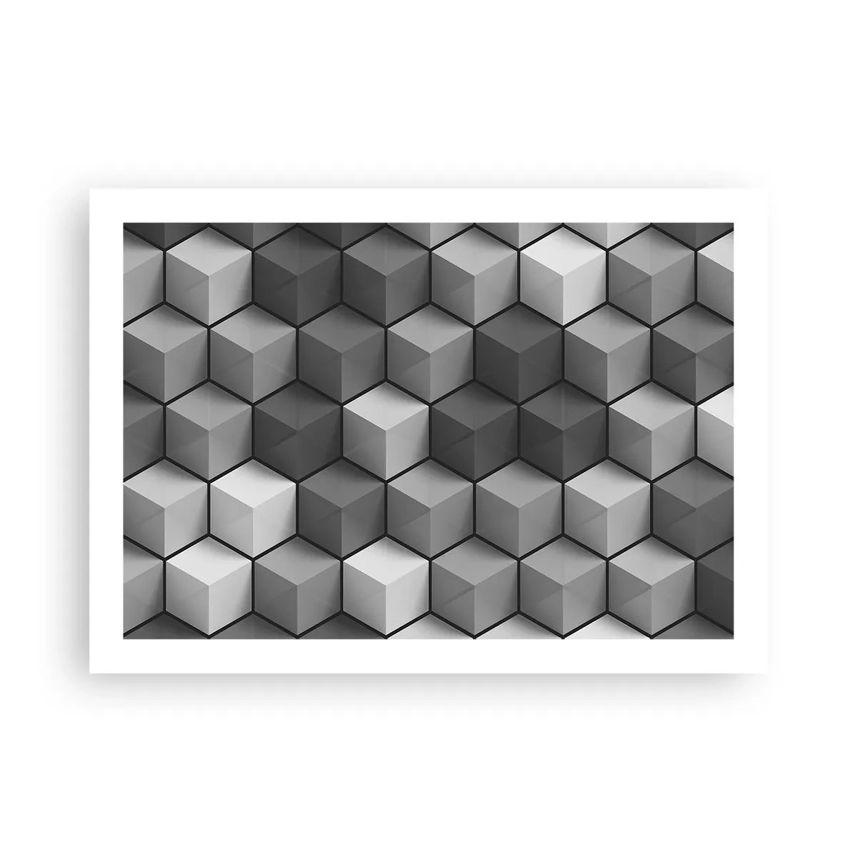 Poster - Puzzle cubist - 70x50 cm