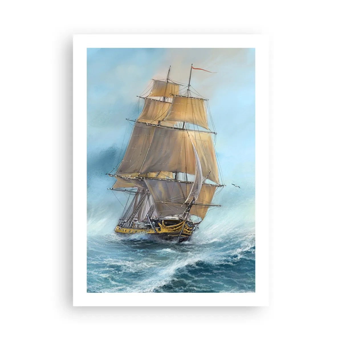 Poster - Rulează pe valuri - 50x70 cm