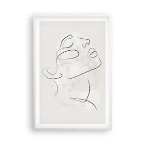 Poster în ramă albă - Schiță de vis - 61x91 cm