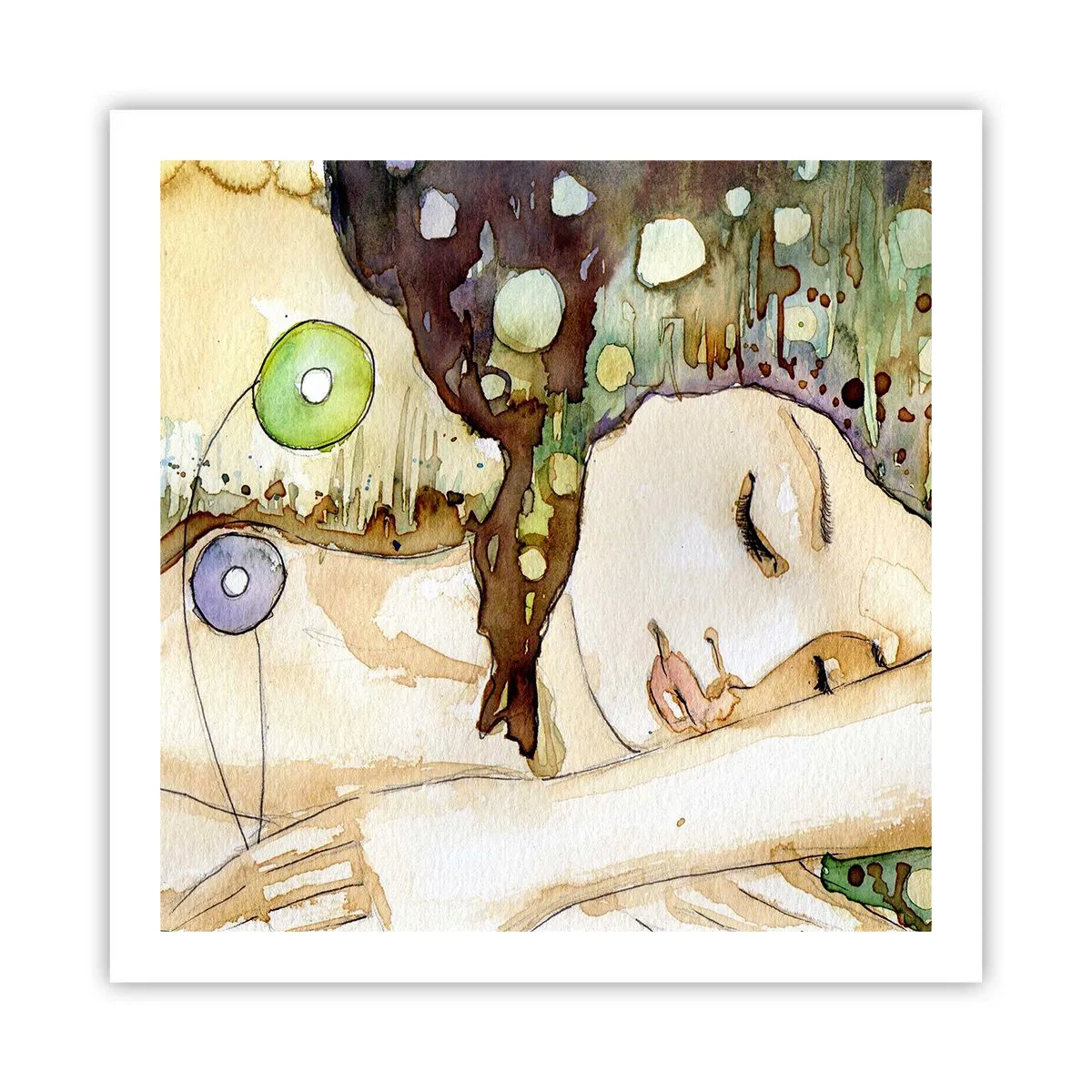 Poster - Visul violet smarald - 60x60 cm