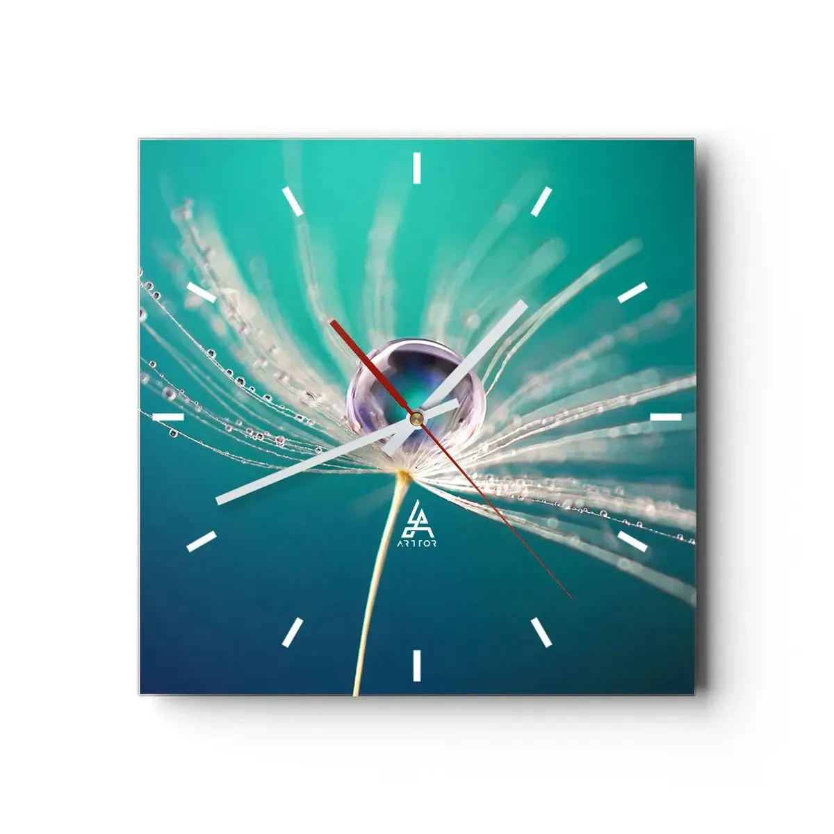Ceas de perete - Ceas pe sticlă - Moment mistic - 40x40 cm