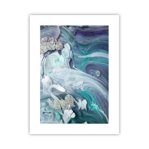 Poster - Râuri de albastru - 30x40 cm