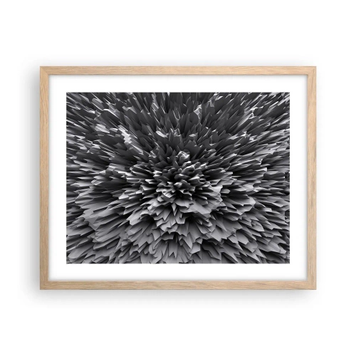 Poster în ramă de stejar deschis - Mai ascuțit nu se poate - 50x40 cm