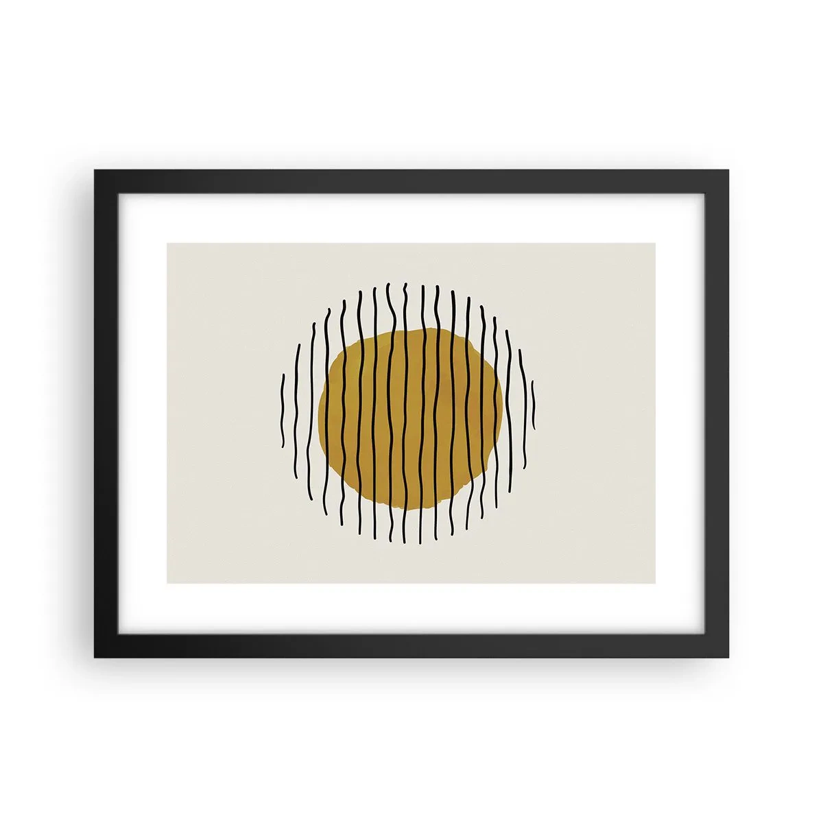 Poster în ramă neagră - Abstracție tremurândă de căldură - 40x30 cm
