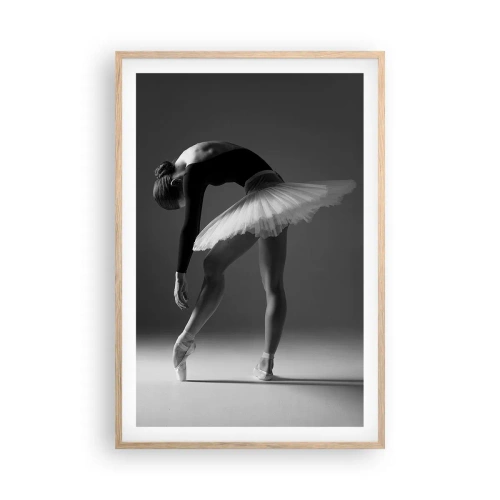 Poster în ramă de stejar deschis - Bella balerina - 61x91 cm