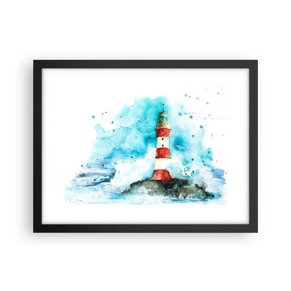 Poster în ramă neagră - Unitatea forțelor naturii - 40x30 cm