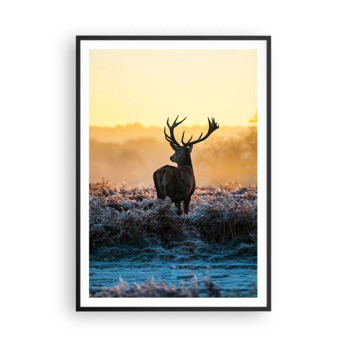 Poster în ramă neagră - Încoronat pe domeniul său - 70x100 cm