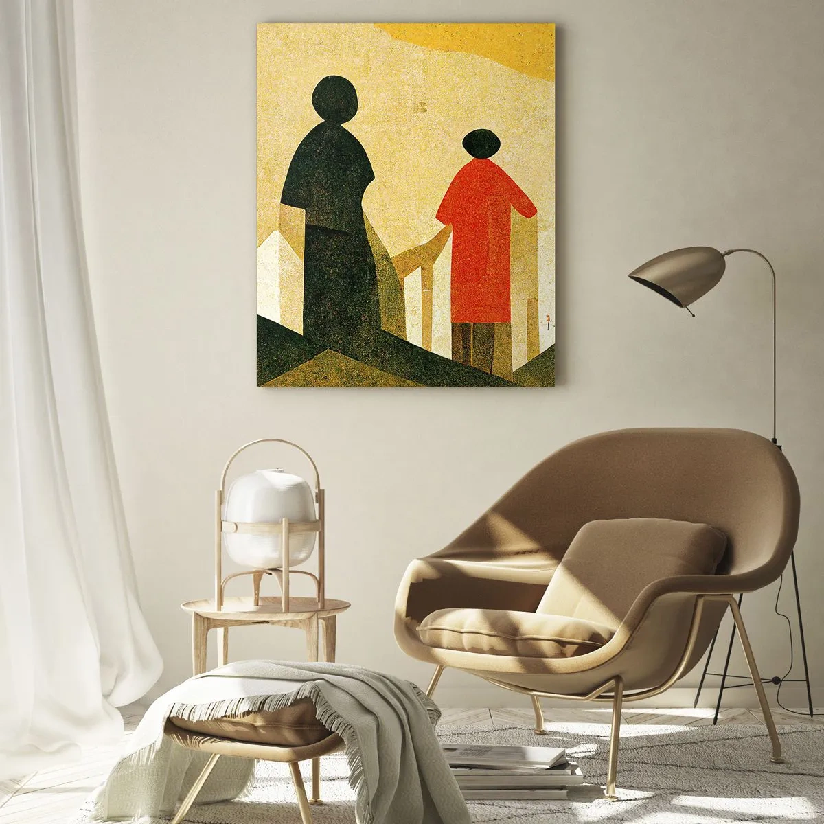 Tablou pe sticlă - Încă un drum lung de parcurs - 50x70 cm
