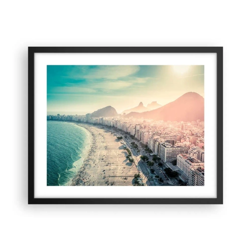 Poster în ramă neagră - Vacanță perpetuă în Rio - 50x40 cm
