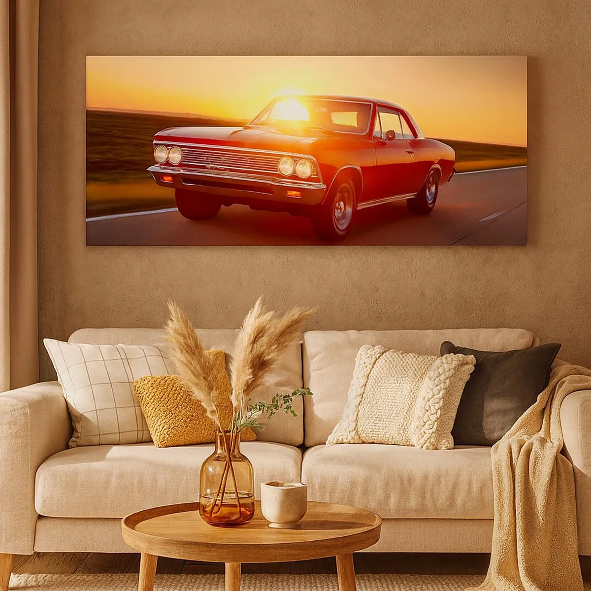 Tablou pe pânză - Tentația este roșie - 100x40 cm