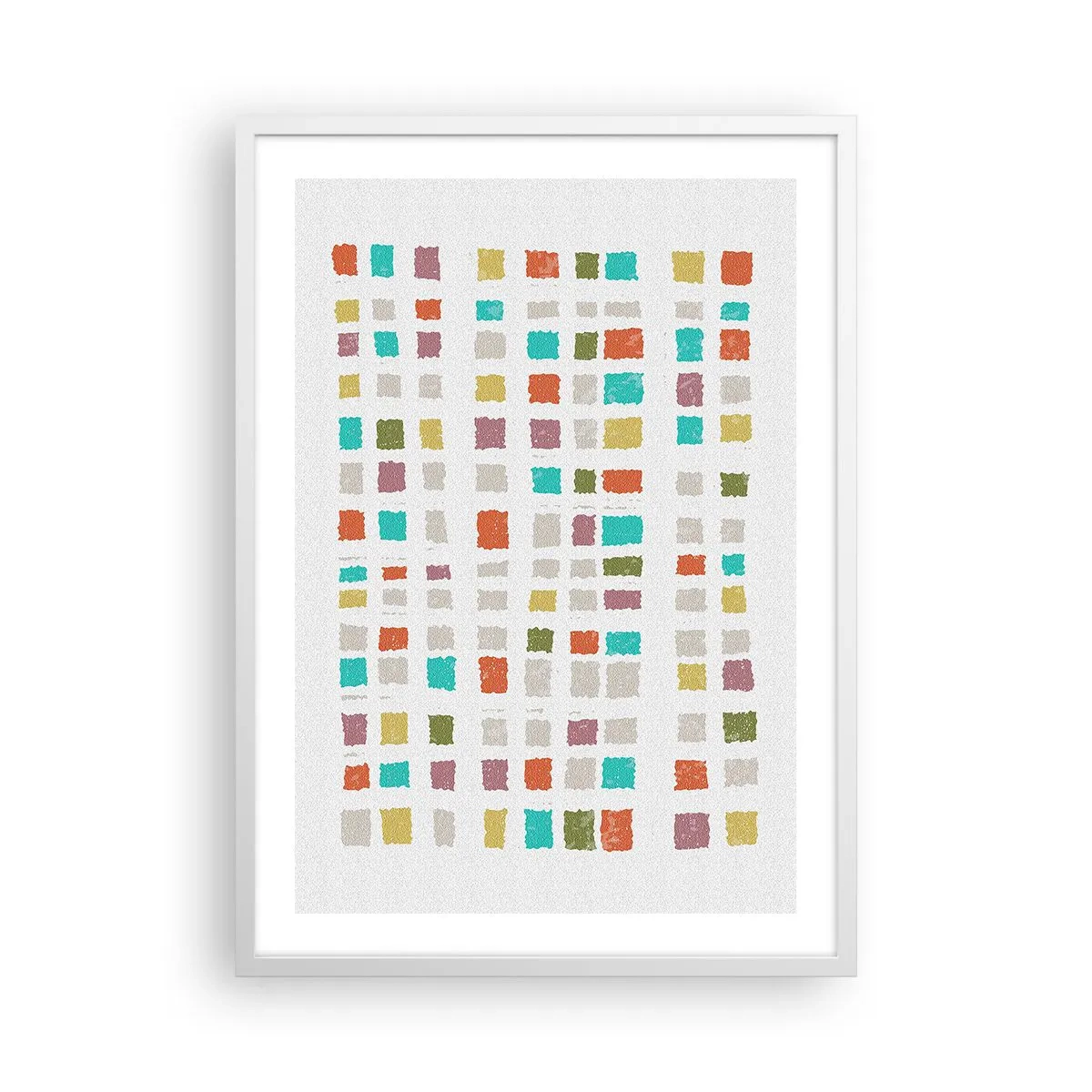 Poster în ramă albă - Joc necunoscut - 50x70 cm