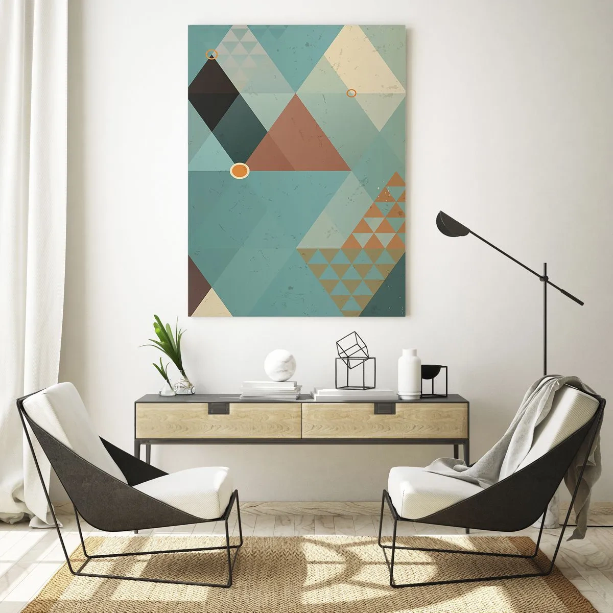 Tablou pe sticlă - Unitatea multiplicității, multiplicitatea unității - 50x70 cm
