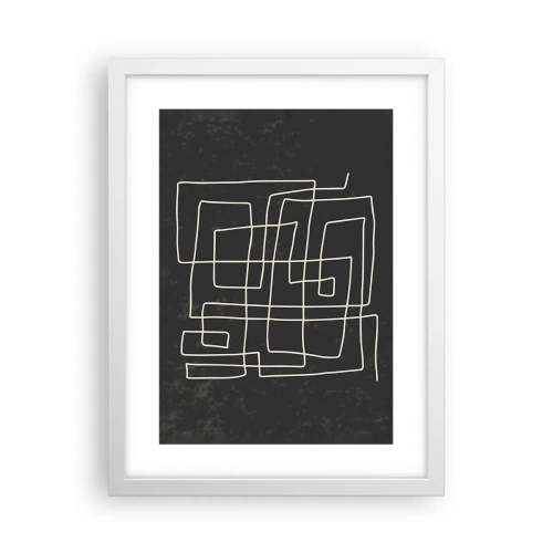 Poster în ramă albă - Nu atât de simplu - 30x40 cm