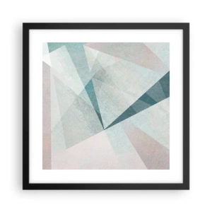 Poster în ramă neagră - Calm și totuși dinamic - 40x40 cm