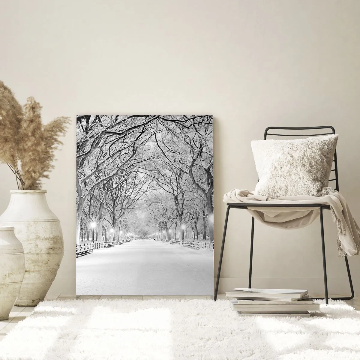 Tablou pe sticlă - Cele patru anotimpuri – iarna - 50x70 cm