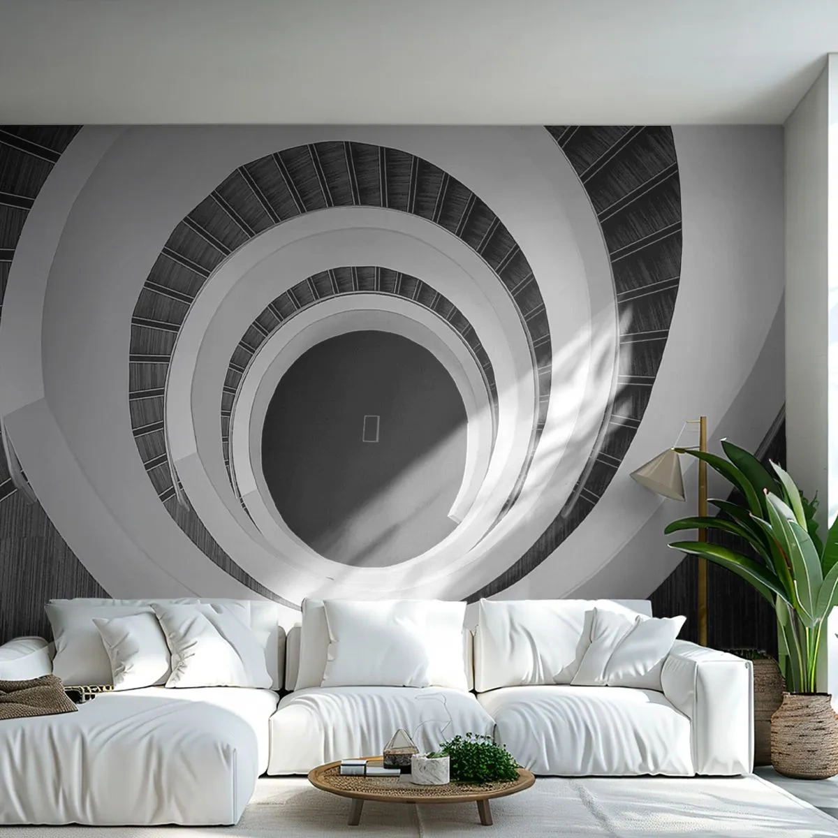 Tapet Autoadeziv Deluxe Sticker - Până la miez - Bucată, Abstracția, Scară în spirală - 250x175 cm