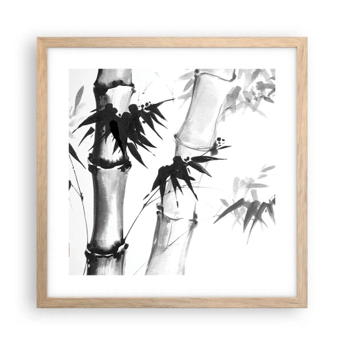 Poster în ramă de stejar deschis - Primul-plan al Orientului - 40x40 cm