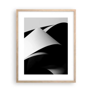 Poster în ramă de stejar deschis - Planuri de lumină din adâncurile umbrelor - 40x50 cm