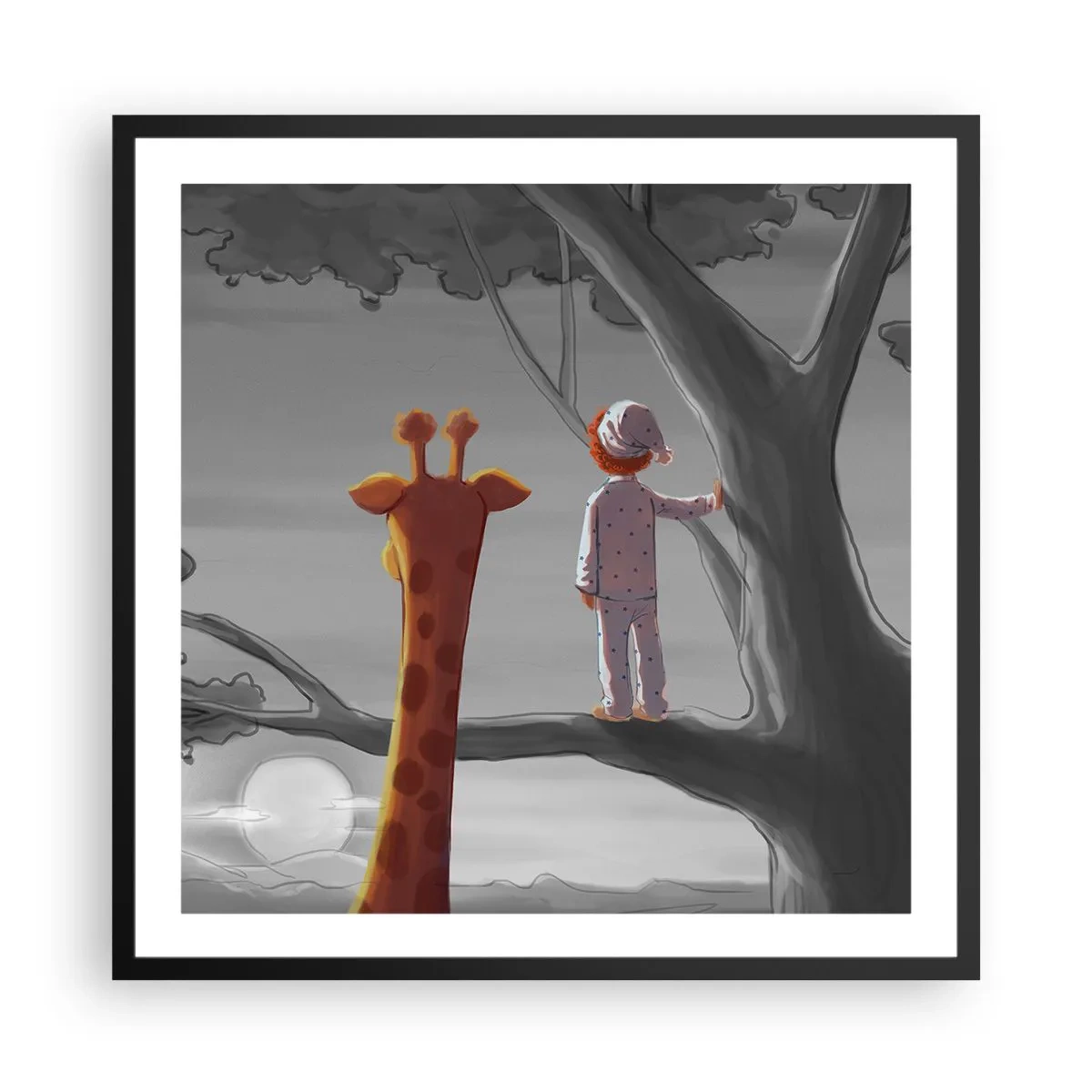 Poster în ramă neagră - Acest lucru se întâmplă cu adevărat - 60x60 cm