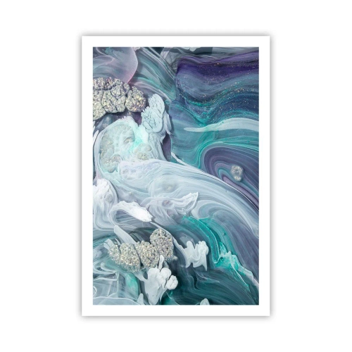 Poster - Râuri de albastru - 61x91 cm