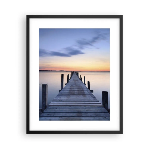 Poster în ramă neagră - Calmul unui amurg senin - 40x50 cm