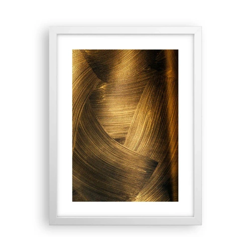 Poster în ramă albă - Într-un labirint de aur - 30x40 cm