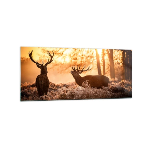Tablou pe sticlă - Visul unui vânător - 120x50 cm